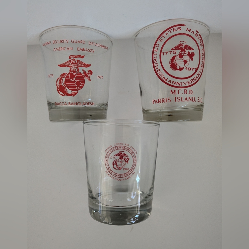 Marine Corps Commemorative Glass Set